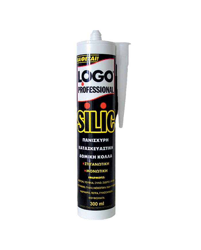 LOGO PROFESSIONAL SILIC ΚΑΤΑΣΚΕΥΑΣΤΙΚΗ-ΔΟΜΙΚΗ ΚΟΛΛΑ 300ml ΔΙΑΦΑΝΗ ...