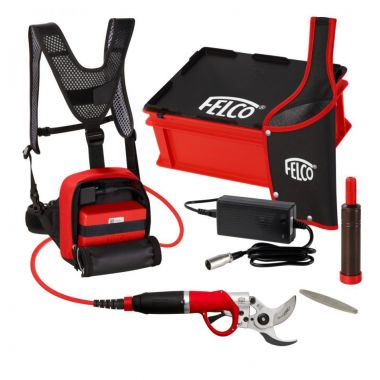 FELCO 822  Ψαλίδι Κλαδέματος με Μεγάλη Μπαταρία 880/194 και Εξάρτηση