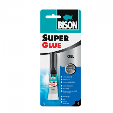Bison Κόλλα Gel Στιγμής Super Glue Μικρού Μεγέθους 3gr (26397)