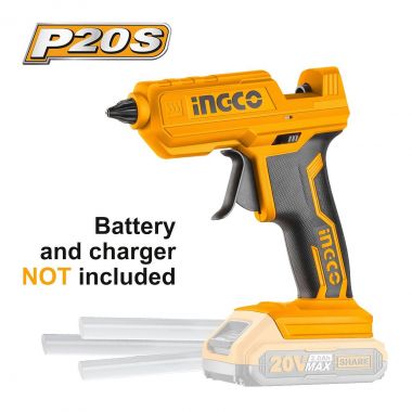 Ingco CGGLI2001 Πιστόλι Θερμοκόλλησης 20V για Ράβδους Σιλικόνης 11.2mm (SOLO)