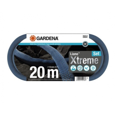 Gardena Λάστιχο Υφασμάτινο Λιανό 13mm 20Μ-Σετ με Ακροφύσιο & Συνδέσμους OGS