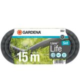 Gardena Liano Life Λάστιχο Υψηλής Πίεσης 12mm 15m SET (18445)