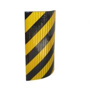 Doorado Αυτοκόλλητο αφρώδες προστατευτικό με εγκοπές, με κίτρινες και μαύρες ανακλαστικές λωρίδες PARK-FSWP5025BY